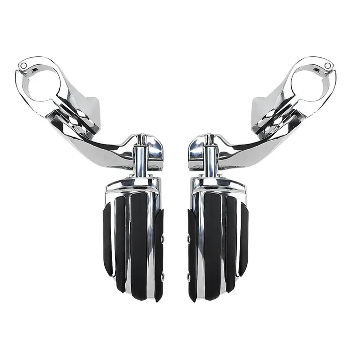 1-1/4″ Highway Foot Pegs Footrest Engine Guard Clamp Mount Fit Harley Mactions