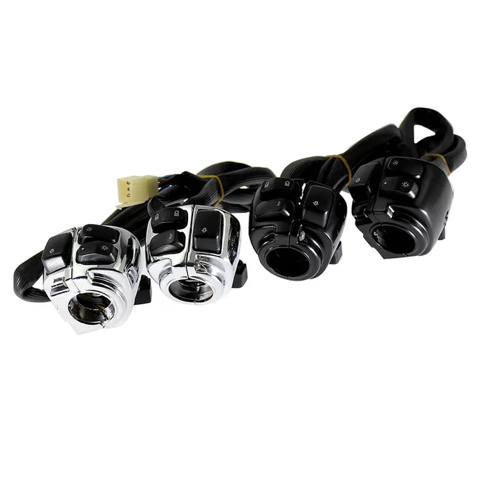 1″ Handlebar Control Switches Wiring Harness Fit For Harley Sportster Dyna Mactions