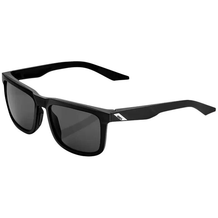 100% Blake Sunglasses Black with Smoke Lens – 61029-100-57