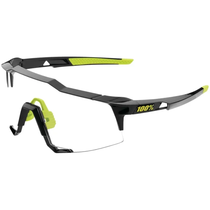100% Speedcraft Sunglasses Gloss Black with Photochromic Lens – 61001-001-77
