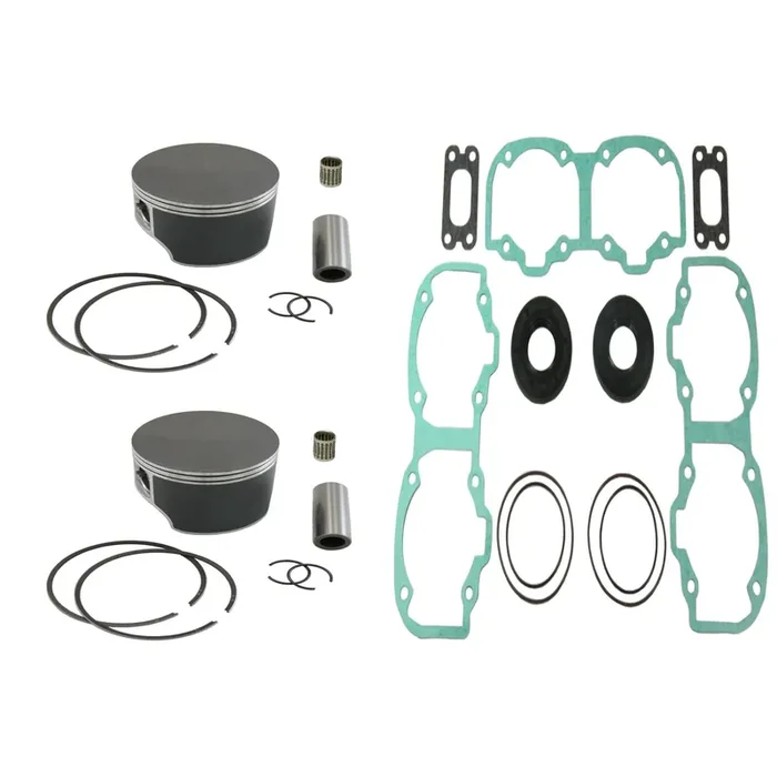 2 Pistons, Bearings & Full Gasket Kit Ski-Doo 550F 550 Fan Standard Bore 76mm