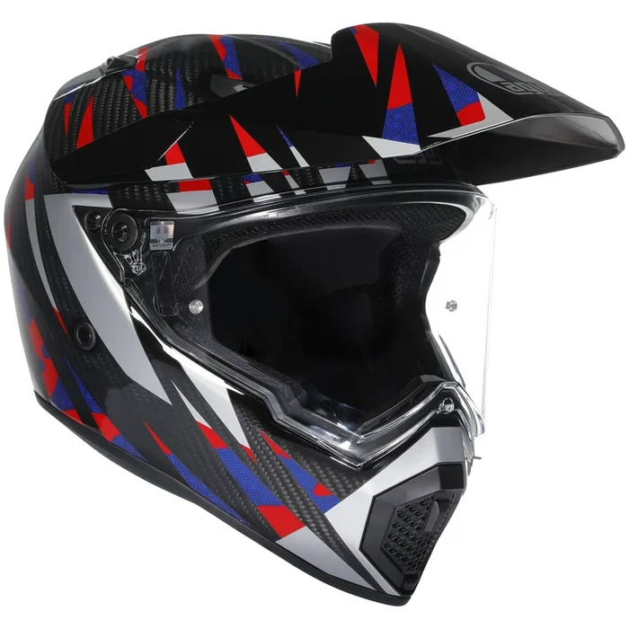 AGV AX9 Steppa Helmet – Carbon/Red/Blue