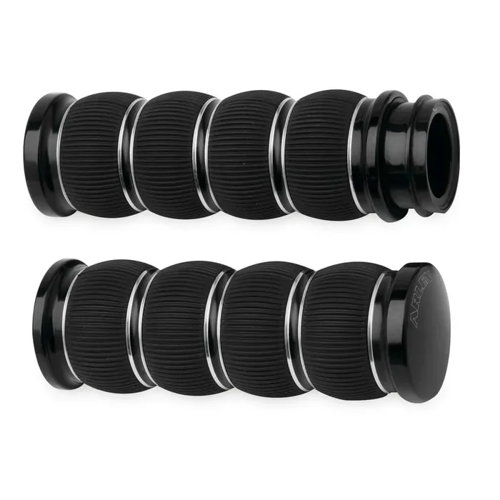 Arlen Ness Fusion Black Ring Leader Hand Grips Harley Throttle By Wire Models