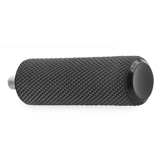Arlen Ness Knurled Black Fusion Shifter Brake Peg for Harley or Metric New