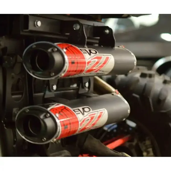 Big Gun 12-7972(M4) EVO U Dual SlipOn Exhaust for 2016-19 Polaris RZR XP Turbo S