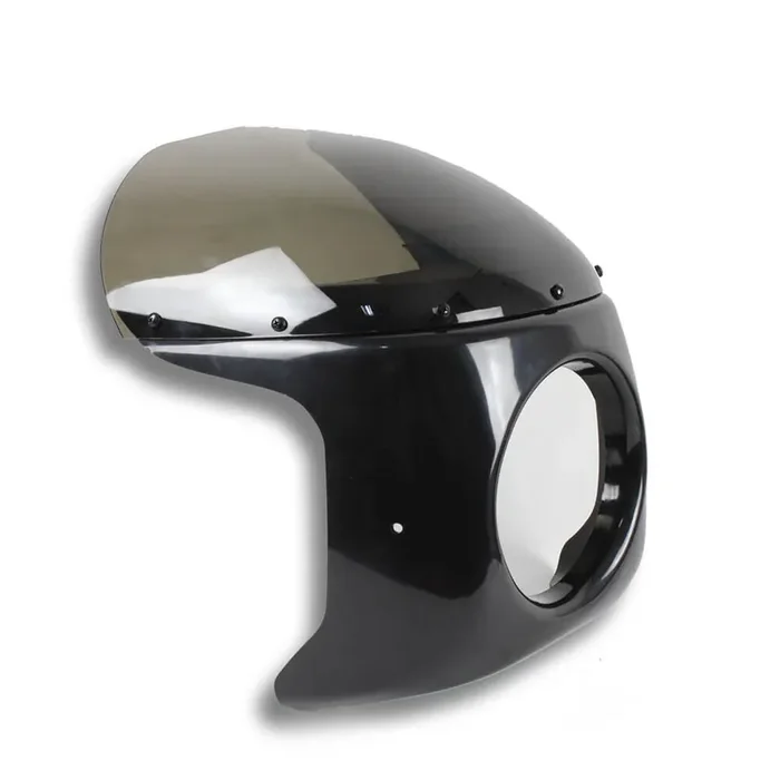 Cafe Racer Viper Fairing Gloss Black 70-52501 7″ Headlight Fairing For HONDA CB SUZUKI GS KAWASAKI KZ YAMAHA XV XS Triumph 650