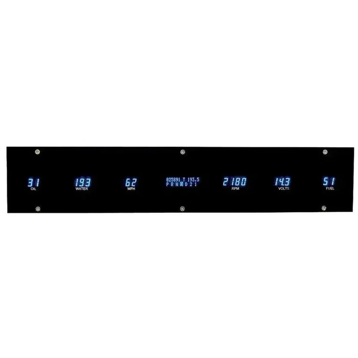 Dakota Digital Universal 3.5″ x 19″ Rectangle Gauge Instrument System VFD3X-1002