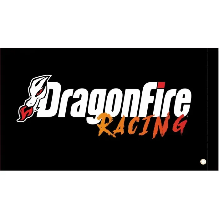 DragonFire Racing Black Flag – One-sided Print – 04-0106