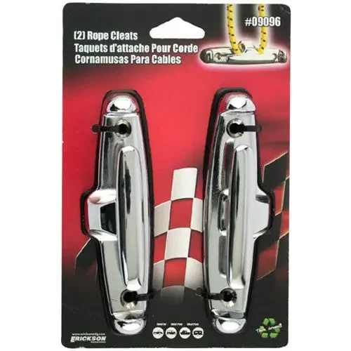 ERICKSON 09096 Chrome Cleat Anchor / Pair