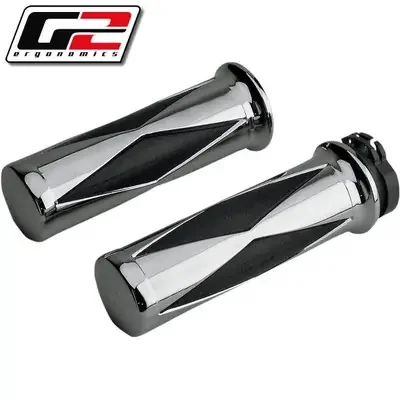 G2 Ergonomics Yamaha XV1900 Roadliner 06-14 Neil‘s Diamond Grips and Throttle Tube