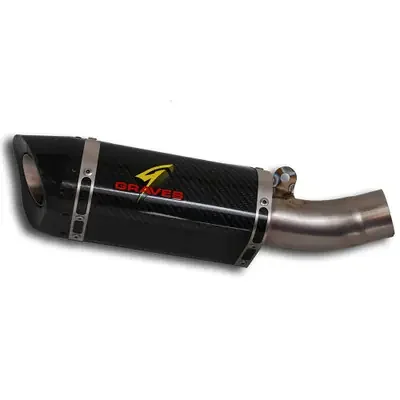 Graves Motorsports Kawasaki ZX-6R 09-18 Carbon Slip-On Exhaust