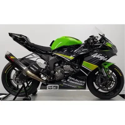 Graves Motorsports Kawasaki ZX-6R 19-25 WORKS2 Carbon Cat Back Exhaust System