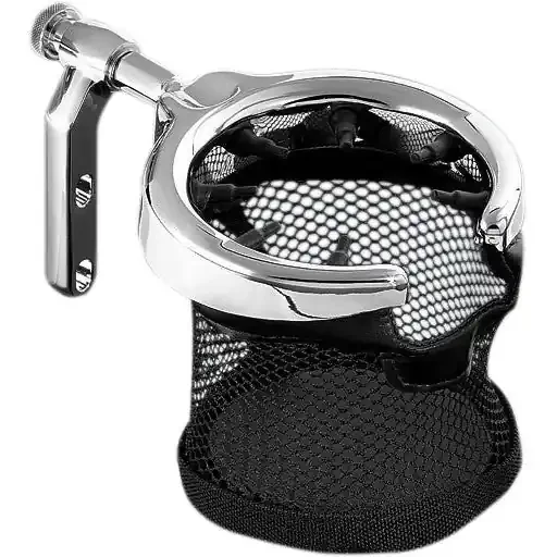 Harley CVO FXR3 1999Clutch/Brake Perch Drink Holder With Basket Chrome Kuryakyn