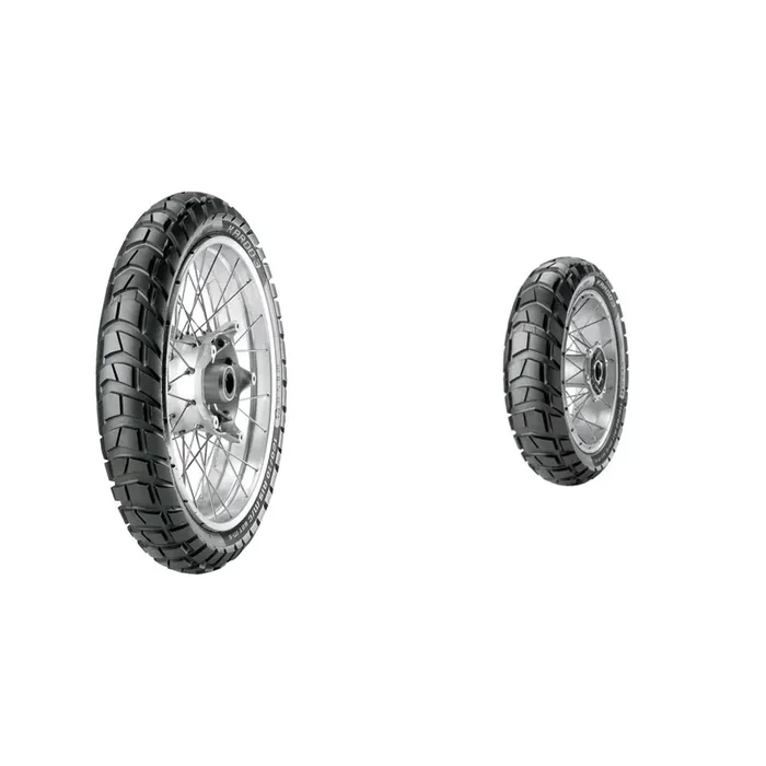 Karoo 3 Front & Rear Tire Set, 90/90-21 Tubeless 54R & 130/80-17 Tube 65R