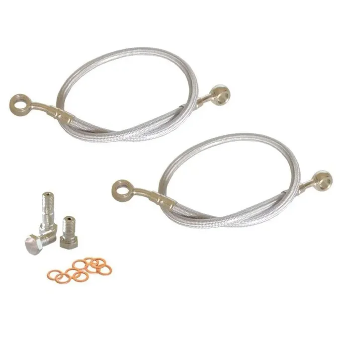 KAWASAKI 1998-2003 ZX 7R VORTEX REAR BRAIDED STAINLESS STEEL BRAKE LINE KIT