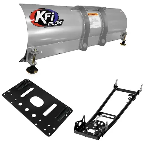 KFI ATV 48″ Snow Plow Kit Combo Yamaha Bruin Grizzly Kodiak 350 400 450 NEW