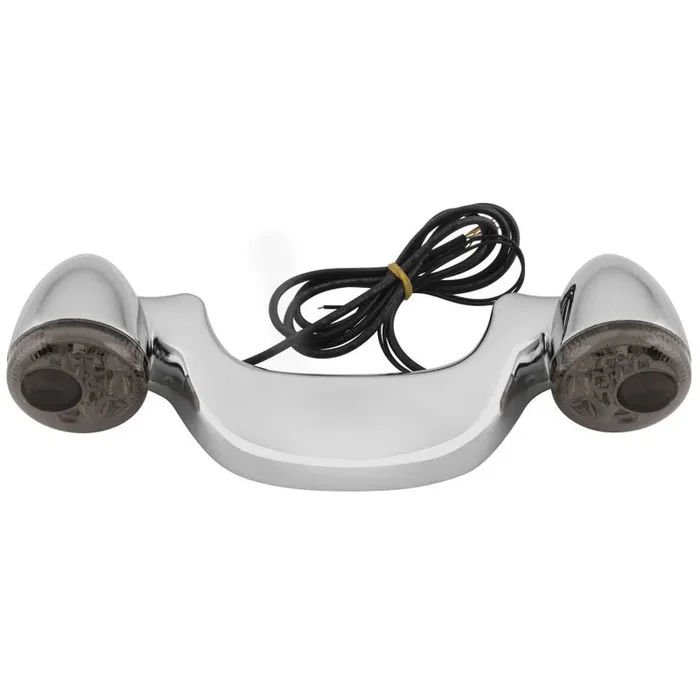 Letric Lighting Rear Light Bar With Signals Chrome Smoke