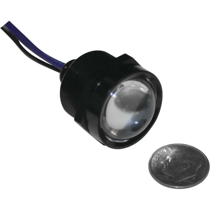 Letric Lighting Royal Flush Mount G2 LED 3-Wire, 1″, Black/Red/Red