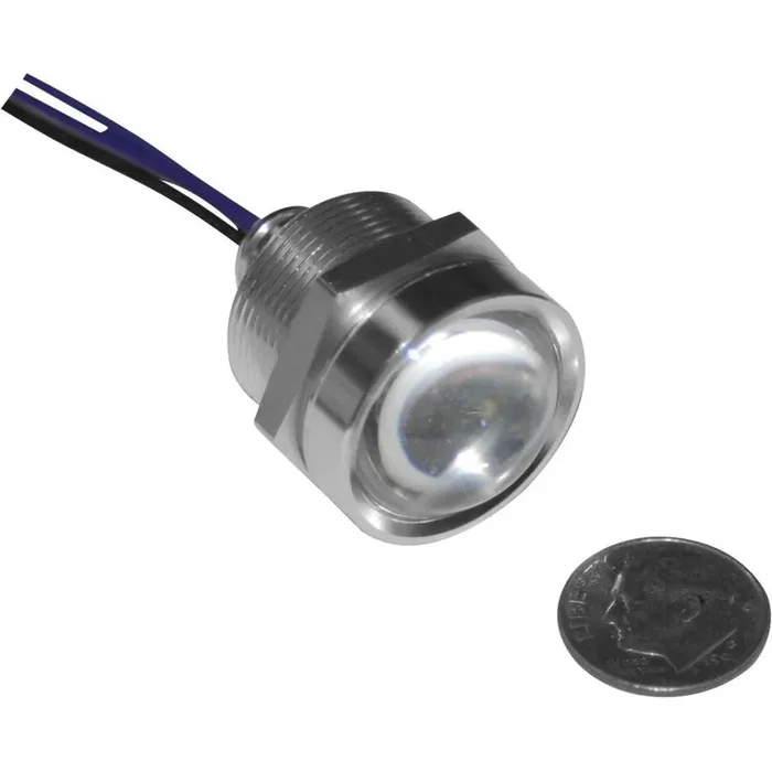 Letric Lighting Royal Flush Mount G2 LED 3-Wire, 1″, Polished/Red