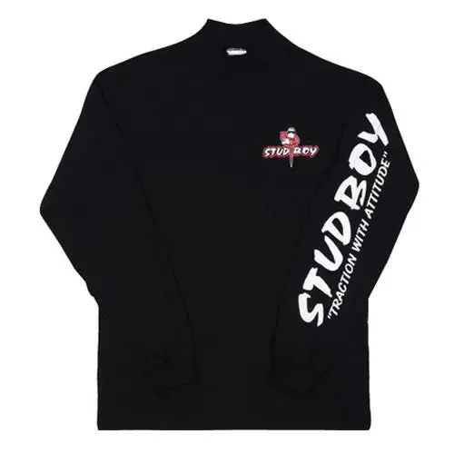 Liberty 2421-02 Stud Boy Original Black Long Sleeve Mock, X-Large
