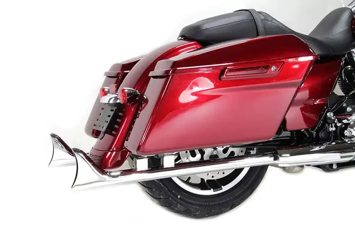 M8 33″ Straight Fishtail Exhaust Extension Set Chrome
