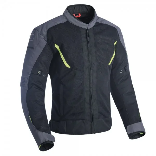 Oxford Delta 1.0 Air Jacket Black Grey & Fluo – Textile Jackets