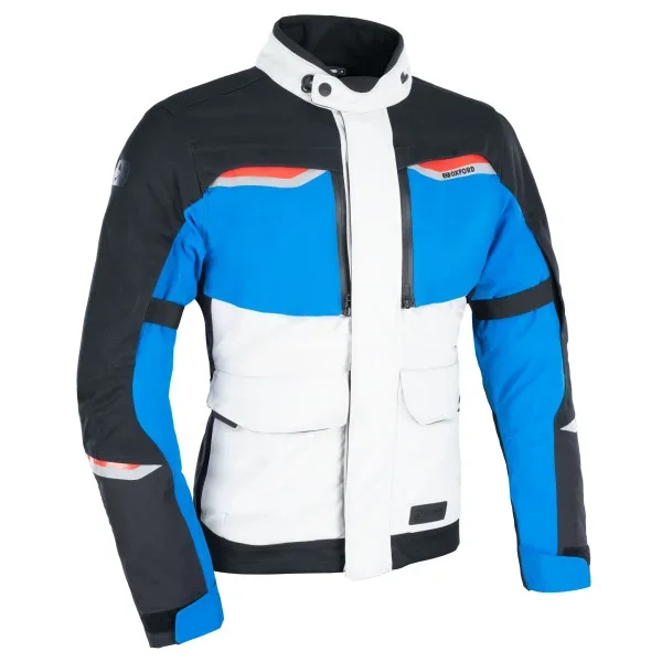 Oxford mondial 2.0 ms jacket grey/blue/red – Textile Jackets
