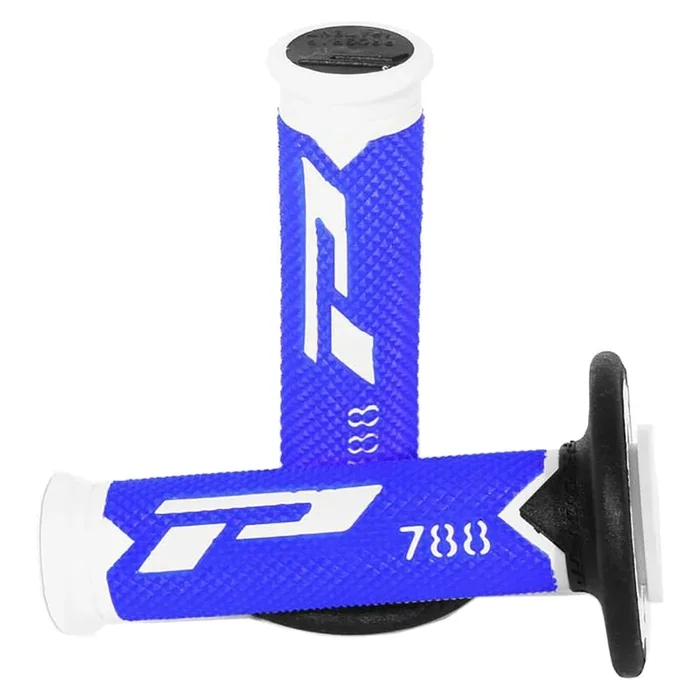 PRO GRIP 788 TRIPLE DENSITY FULL DIAMOND GRIPS **LTD** WHITE END / GREEN CENTRE / BLACK INNER