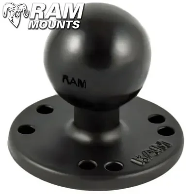 Ram Mounts 2.5″ Round Base with The AMPs Hole Pattern & 1.5″ Ball