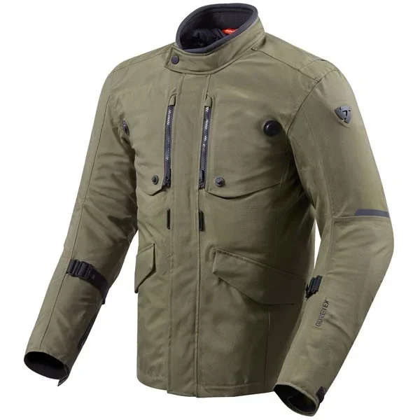 Rev’it! REV’IT Trench GTX Jacket Khaki – Textile Jackets
