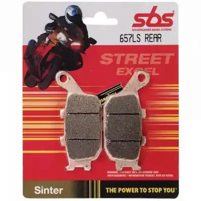 SBS Kawasaki EX 650R Ninja (w/o ABS) 06-16 Street Excel Sintered Rear Brake Pads