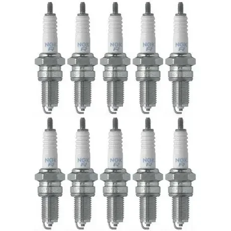 Set 10 NGK Standard Spark Plugs for Yamaha GRIZZLY 1999-1998 Engine 600cc