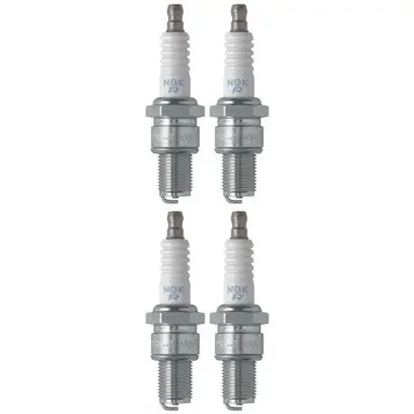 Set 4 NGK Standard Spark Plugs for Kawasaki KDX200-H 2006-1997 Engine 200cc