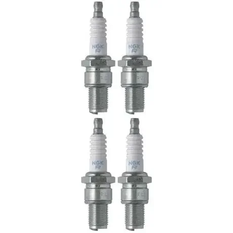 Set 4 NGK Standard Spark Plugs for Kawasaki KX100 2013-2009 Engine 100cc