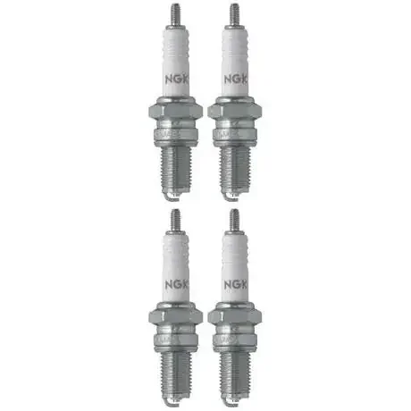 Set 4 NGK Standard Spark Plugs for Kawasaki KZ550-A 1983-1980 Engine 550cc