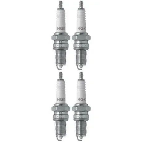 Set 4 NGK Standard Spark Plugs for Kawasaki VN700-A 1985 Engine 700cc