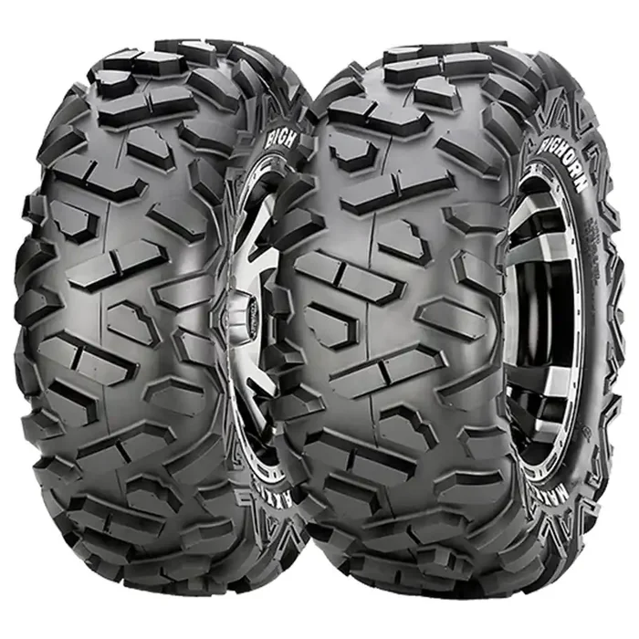 Set of 2 Maxxis Bighorn Radial Front ATV UTV Tires AT27X9R12 6Ply