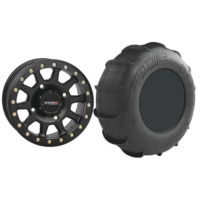 Set of 2 Mounted Wheel and Tire Kit Wheel 14×10 5+5 4/156 Tire 29×13-14 4 Ply
