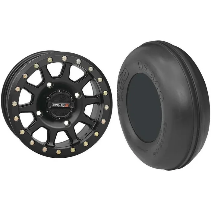 Set of 2 Mounted Wheel and Tire Kit Wheel 14×7 5+2 4/110 Tire 29×11-14 4 Ply