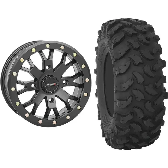 Set of 2 Mounted Wheel and Tire Kit Wheel 15×7 4+3 4/137 Tire 30×10-15 8 Ply