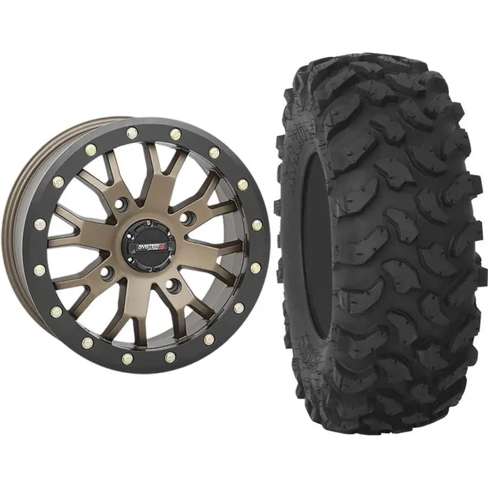 Set of 2 Mounted Wheel and Tire Kit Wheel 15×7 6+1 4/156 Tire 30×10-15 8 Ply