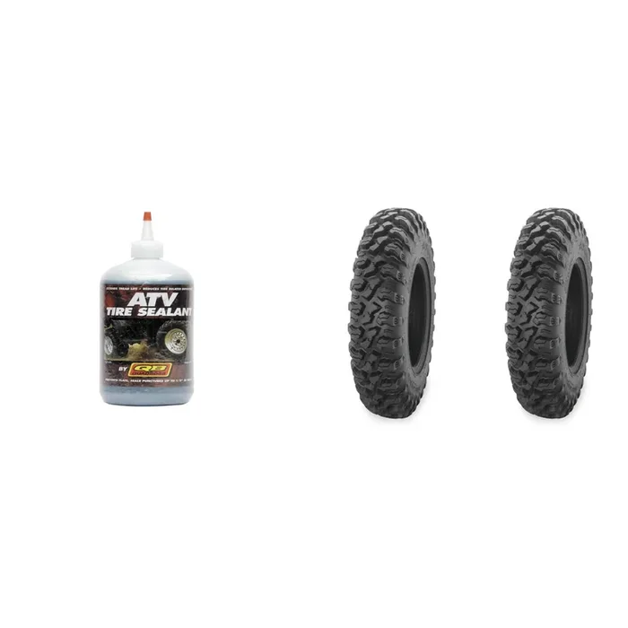 Set of 2 QUADBOSS QBT446 Front Tires 27x9R-12 8-ply with Sealant