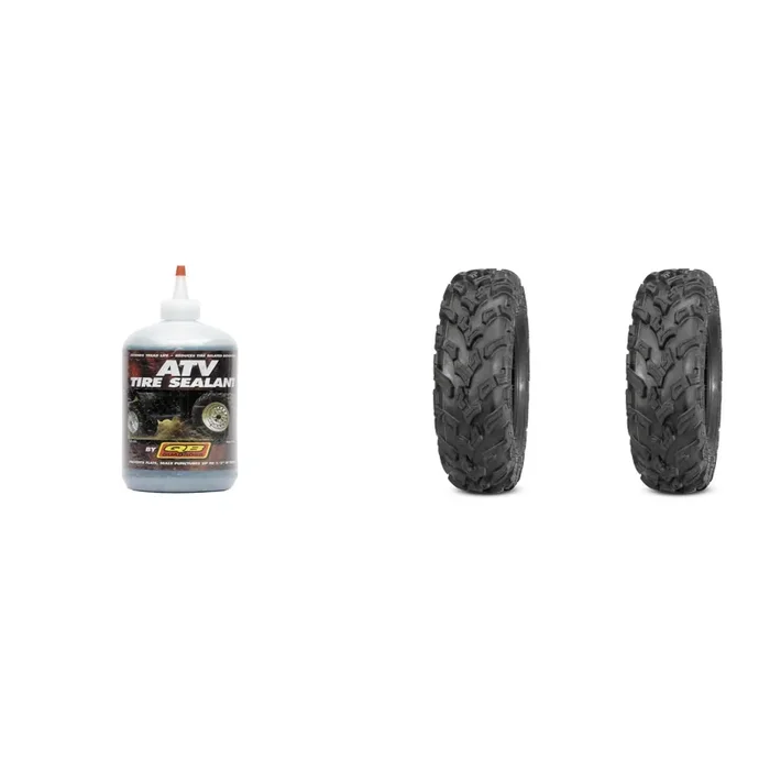 Set of 2 QUADBOSS QBT447 Rear Tires 27×11-12 6-ply with Sealant