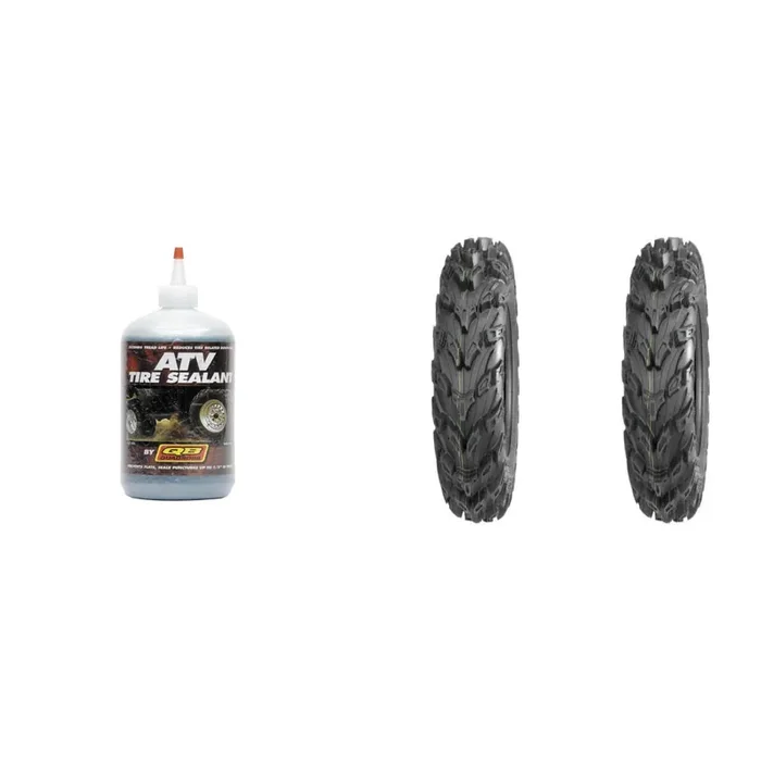 Set of 2 QUADBOSS QBT672 Front Tires 27x9R-12 8-ply with Sealant