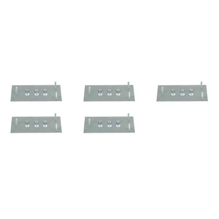Set of 5 Hopkins Weldable Mounting Plate For Side Mount Break Away Kit