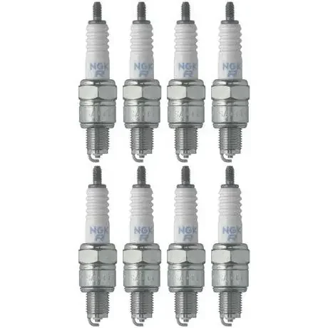 Set of 8 NGK Standard Spark Plugs for Yamaha TTR125 2009-2000 Engine 125cc
