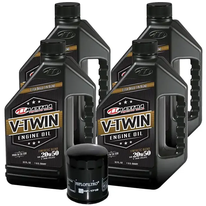 Synthetic Blend Engine Oil Change Kit Harley Twin Cam V-Twin – 4 quart 171B