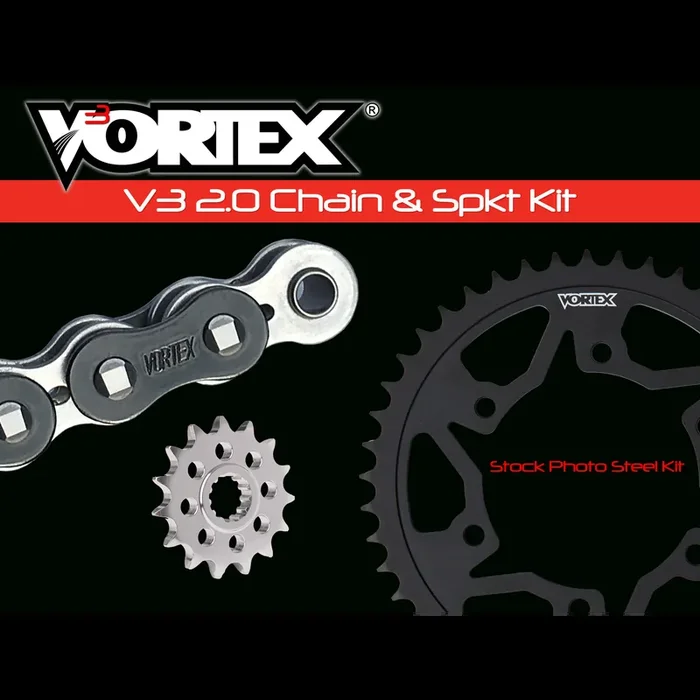 Vortex Black GFRS 520RX3-114 Chain and Sprocket Kit 16-42 Tooth – CK5168