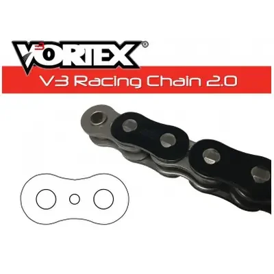 Vortex V3 2.0 520RX3 Black Motorcycle Chain