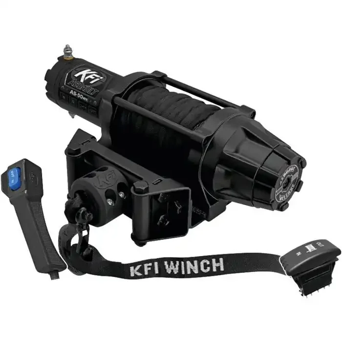 Winch Kit 5000 lb Wide For Polaris RZR XP 1000 Trails & Rocks 2019-2021 (Synthetic Rope)